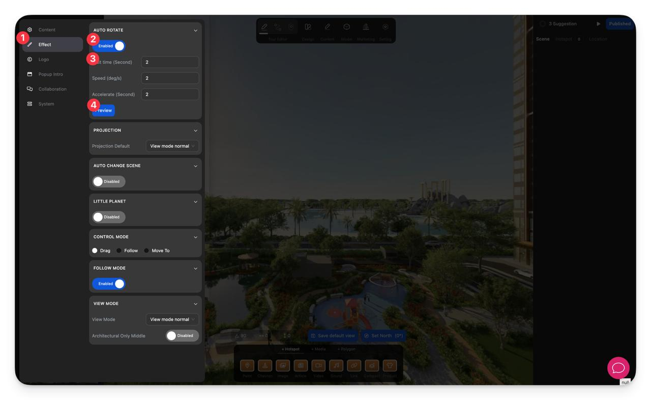 Configure Auto Rotate